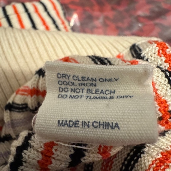 Chinti & Parker Multicolored Fine Lines Silk-Cotton Sweater - Picture 10 of 10